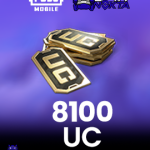 8100 PUBG Mobil UC Unknown Cash Global