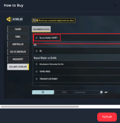 Popup örnek ekran görüntüsü
